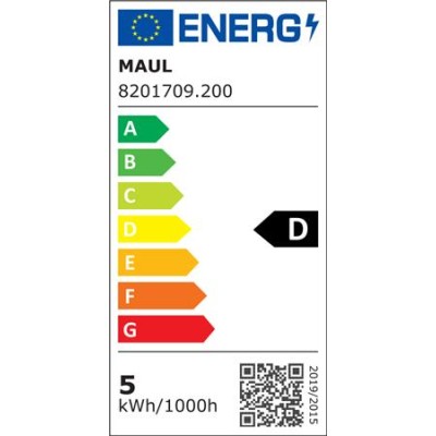 Asztali lámpa, LED, szabályozható, MAUL "Pearly colour vario", fekete