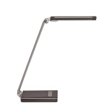 Asztali lámpa, LED, szabályozható, USB, MAUL "Pure", szürke