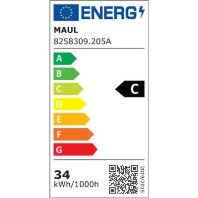 Állólámpa, irodai, LED, szabályozható, MAUL "Javal", szürke