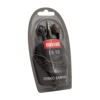 Fülhallgató, MAXELL "Ear Buds 98", fekete