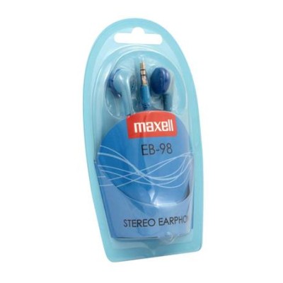 Fülhallgató, MAXELL "Ear Buds 98", kék