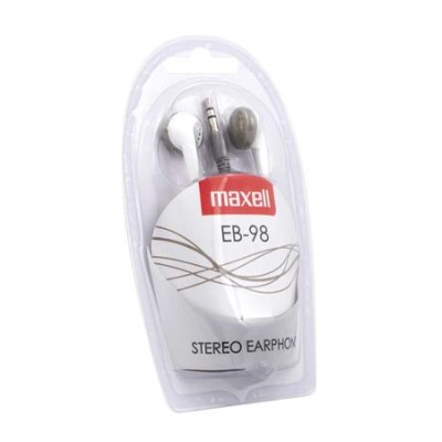 Fülhallgató, MAXELL "Ear Buds 98", fehér