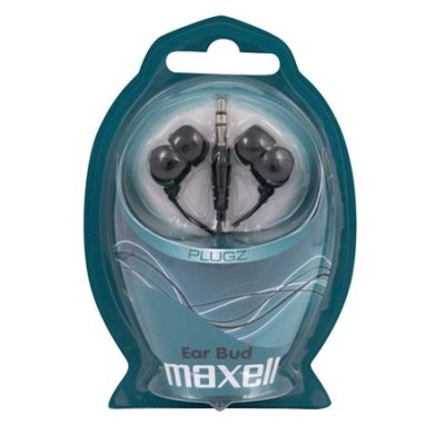 Fülhallgató, MAXELL "Plugz", fekete