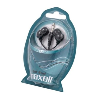 Fülhallgató, MAXELL "Plugz", fekete
