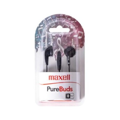 Fülhallgató, mikrofonnal, MAXELL "PureBuds", fekete