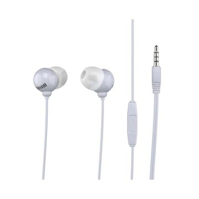 Fülhallgató, mikrofonnal, MAXELL "Plugz", fehér