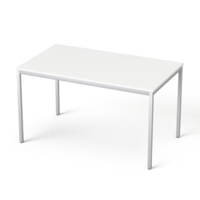 Általános asztal fémlábbal, 75x130 cm, MAYAH "Freedom SV-38", fehér