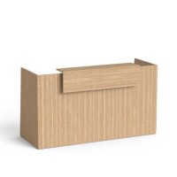 Recepciós asztal, 190x64,5 cm, MAYAH "Freedom SV-92", kőris