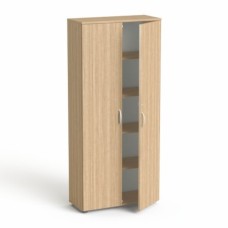 Szekrény, 5 rendező magas, kétajtós, polcokkal, MAYAH "Freedom SV-01", kőris