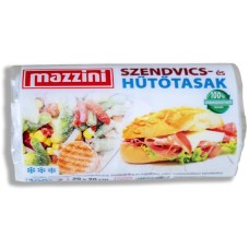 Hűtő- és uzsonnástasak, 100 db, 20x30 cm, 2 l, MAZZINI, átlátszó