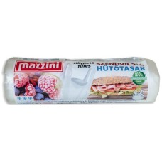 Hűtő- és uzsonnástasak, köthető füles, 3 l, MAZZINI, átlátszó