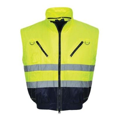 Munkavédelmi kabát, jól láthatósági, 3 az 1-ben, M méret " Hi-Vis", sárga-tengerészkék Munkavédelmi kabát, jól láthatósági, 3 az 1-ben, M méret " Hi-Vis", sárga-tengerészkék