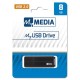 Pendrive, 8GB, USB 2.0, MYMEDIA (by VERBATIM)