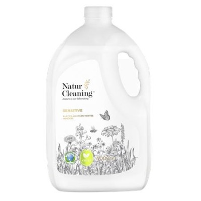 Mosógél, illat- és allergénmentes, 4 l, NATURCLEANING "Sensitive"