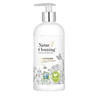 Mosogatószer koncentrátum, pumpás, 500 ml, NATURCLEANING, gránátalma