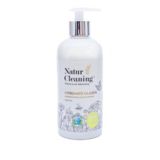 Mosogatószer koncentrátum, pumpás, 500 ml, NATURCLEANING, citromfű olajos