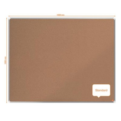 Parafatábla, 150x120 cm, alumínium keret, NOBO "Premium Plus"