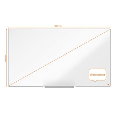 Fehértábla, mágneses, széles képarány, 55"/122x69 cm, alumínium keret, NOBO "Impression Pro"