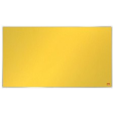 Textiltábla, széles képarány, 40"/89x50cm, alumínium keret, NOBO "Impression Pro", sárga