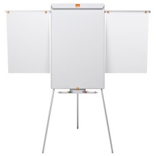 Flipchart tábla, mágneses felület, 2 db segédkarral, NOBO "Essentials", fehér
