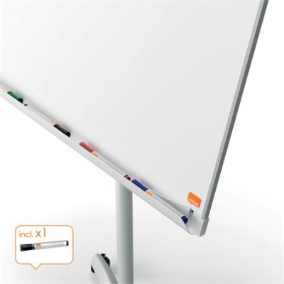 Flipchart tábla, mobil, mágneses felület, 70x100 cm, EcoLabel, NOBO "Premium Plus", fehér