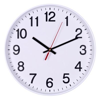 Falióra, 30 cm, OFFICE PRODUCTS, fehér keret