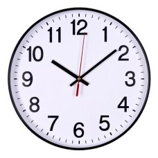 Falióra, 34 cm, OFFICE PRODUCTS, fekete keret