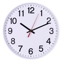 Falióra, 34 cm, OFFICE PRODUCTS, fehér keret