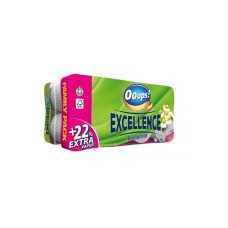 Toalettpapír, 3 rétegű, kistekercses, 16 tekercs, OOOPS "Excellence", kamilla