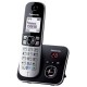Telefon, vezeték nélküli, üzenetrögzítő, PANASONIC "KX-TG6821PDB", fekete