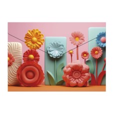 Irattartó tasak, A4 PP, patentos, 180 mikron, PANTA PLAST "Modern Flowers"