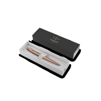 Golyóstoll, 0,7 mm, nyomógombos, rózsaszín klip, rózsaszín tolltest, PARKER, "Royal Jotter XL", kék