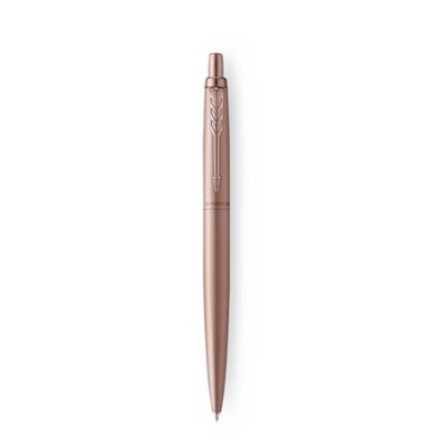 Golyóstoll, 0,7 mm, nyomógombos, rózsaszín klip, rózsaszín tolltest, PARKER, "Royal Jotter XL", kék