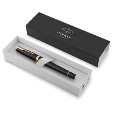 Töltőtoll, arany színű klip, matt fekete színű tolltest, PARKER "Royal Urban Twist"