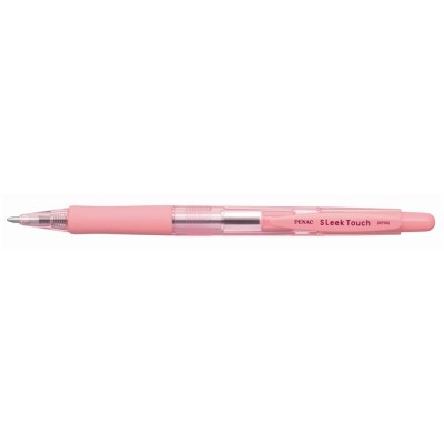 Golyóstoll, 0,7 mm, nyomógombos, rózsaszín tolltest, PENAC "SleekTouch", kék