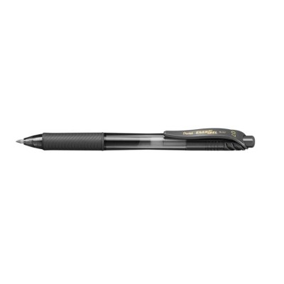 Zseléstoll, 0,35 mm, nyomógombos, PENTEL "EnerGelX BL107", fekete