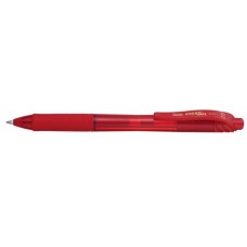 Zseléstoll, 0,35 mm, nyomógombos, PENTEL "EnerGelX BL107", piros