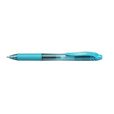 Zseléstoll, 0,35 mm, nyomógombos, PENTEL "EnerGelX BL107", türkiz