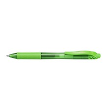 Zseléstoll, 0,35 mm, nyomógombos, PENTEL "EnerGelX BL107", világoszöld