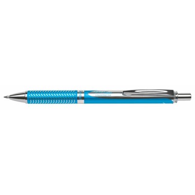 Rollertoll, 0,35 mm, nyomógombos, égszínkék tolltest, PENTEL "EnerGel BL-407" kék