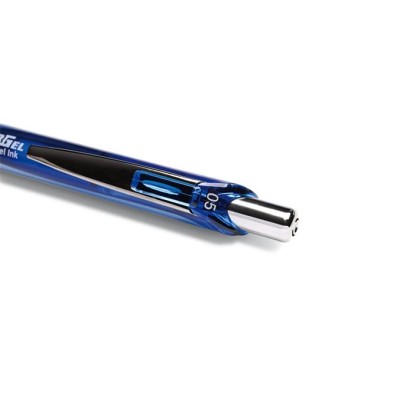 Zseléstoll, 0,25 mm, nyomógombos, PENTEL "EnerGel BLN75", kék