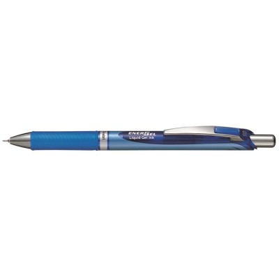 Zseléstoll, 0,25 mm, nyomógombos, PENTEL "EnerGel BLN75", kék