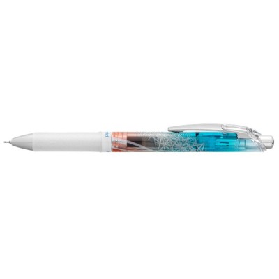Zseléstoll, 0,25 mm, nyomógombos, PENTEL "EnerGel BLN75 Kiriko, Kikutsunagi", kék