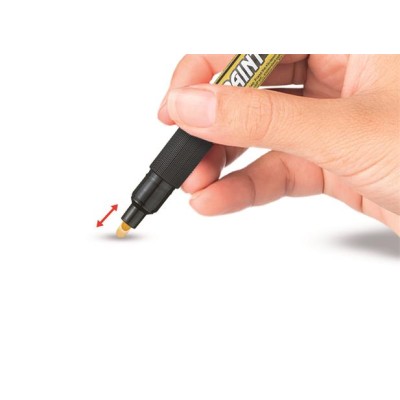 Lakkmarker, 2 mm, kúpos, PENTEL "MMP20", fekete