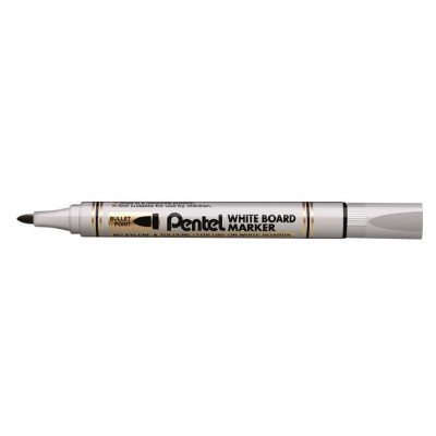 Táblamarker, 2 mm, kúpos hegy, PENTEL, fekete
