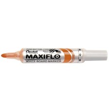 Táblamarker, 2,5 mm, kúpos, PENTEL "Maxiflo MWL5M", narancs