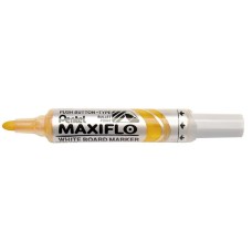 Táblamarker, 2,5 mm, kúpos, PENTEL "Maxiflo MWL5M", sárga