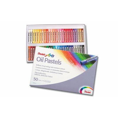 Olajpasztell kréta, PENTEL, "Arts", 50 különböző szín