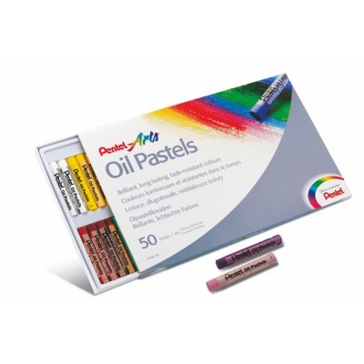 Olajpasztell kréta, PENTEL, "Arts", 50 különböző szín