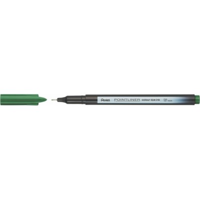 Tűfilc, 0,4 mm, PENTEL "Pointliner", fenyőzöld